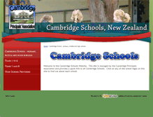 Tablet Screenshot of cambridgeschools.co.nz